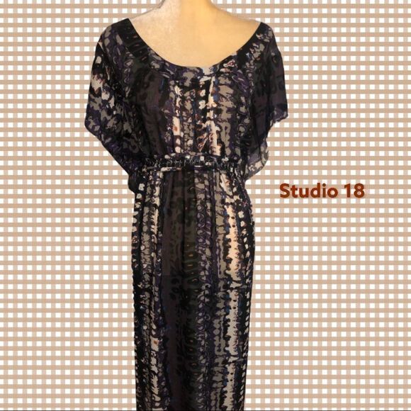 Loop 18 gorgeous sheer maxi dress/ coverup - Picture 2 of 11